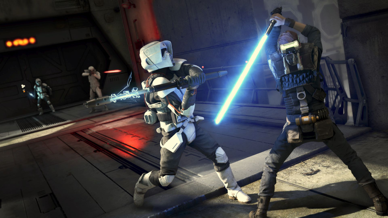 Illustration for the article entitled Lightsabers in video games are too weak